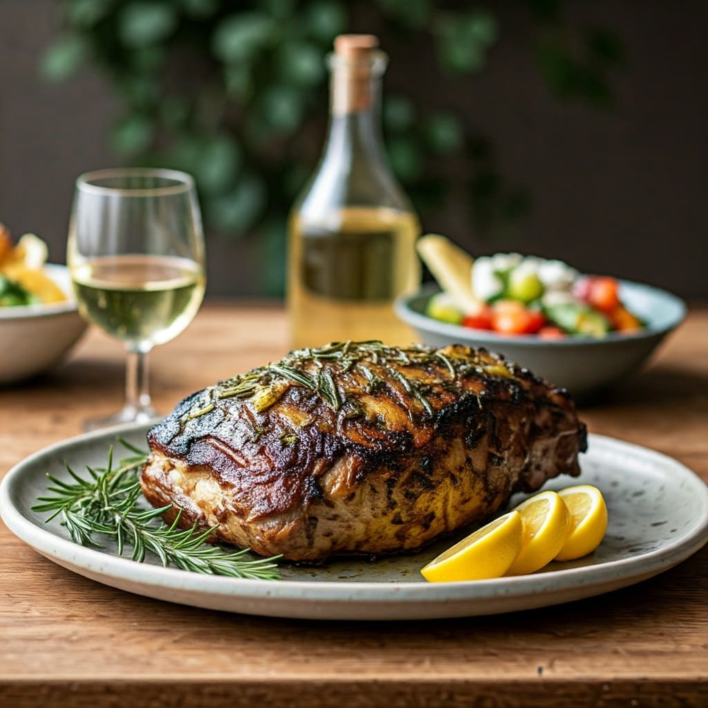 Char-Grilled Aegean Goat