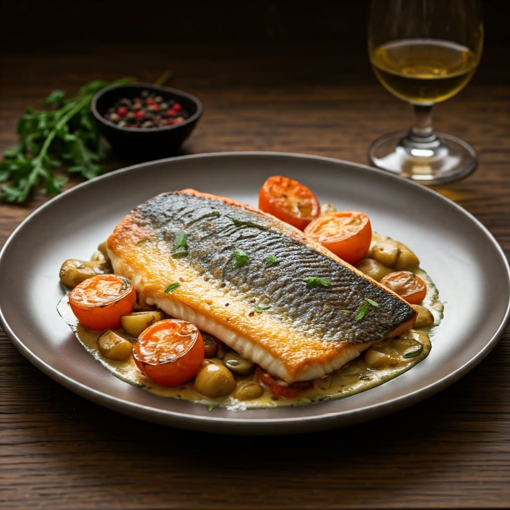 Mediterranean Sunset Sea Bass