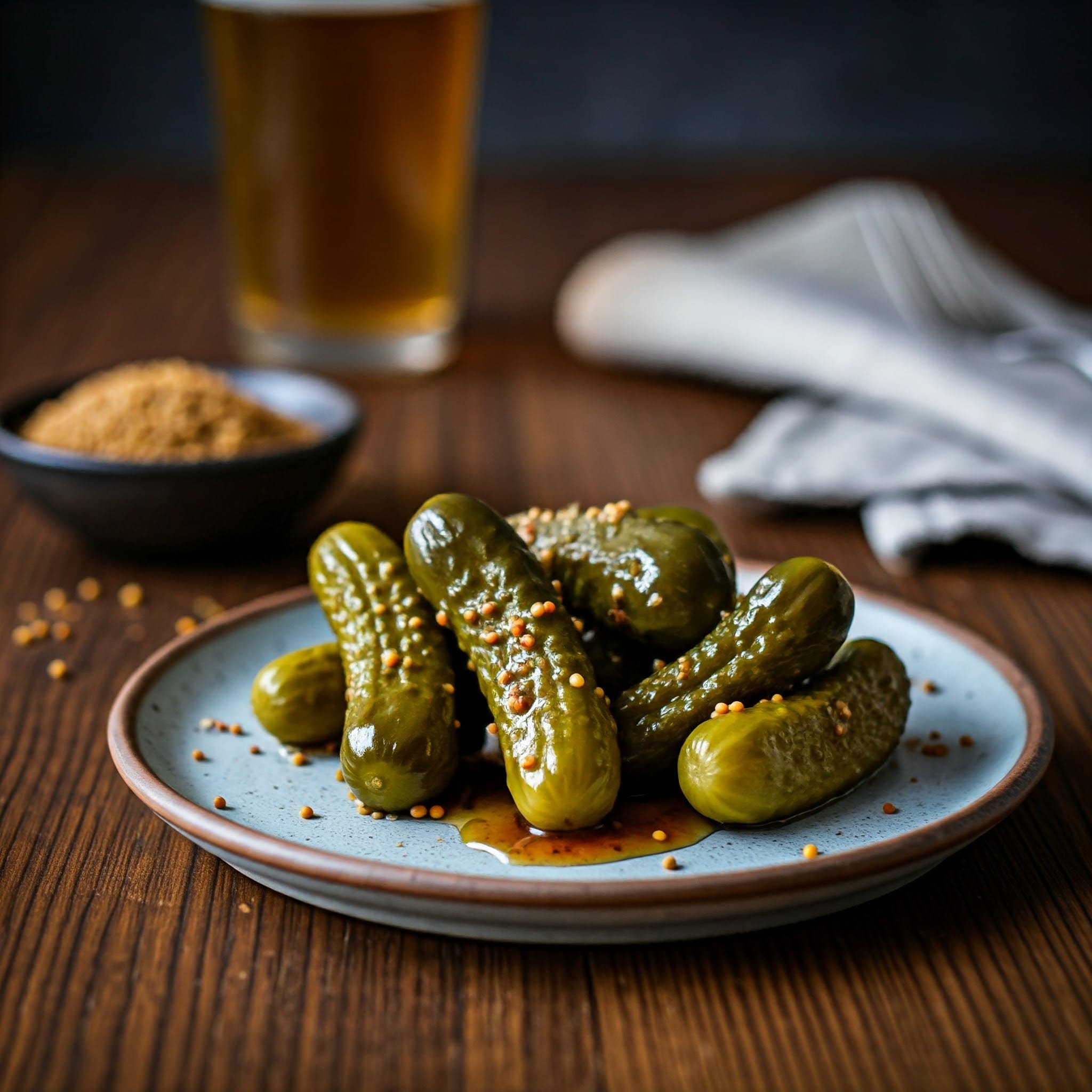 Bavarian Brilliance: Sweet Glazed Pickle Delight